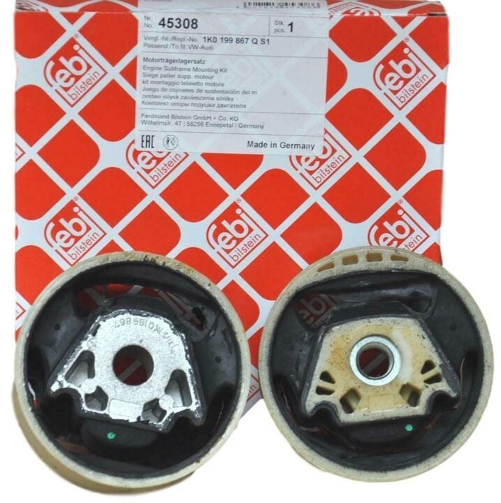 Volkswagen Golf5 2004-2008 Motor Travers Takoz Set(Alt-Üst) FEBİ 45308-1K0199867AS1