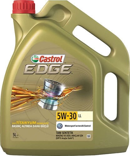 Volkswagen Golf7 1.6 TDI Motor Yağı Castrol 5W30 Edge 5LT (Parteküllü)