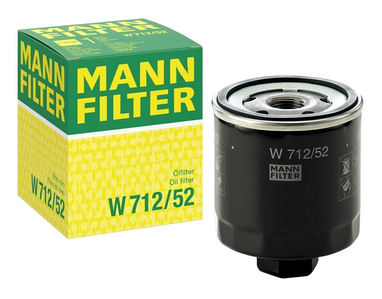 VW Bora 1.6 Benzinli Yağ Filtresi MANN Marka W712/52