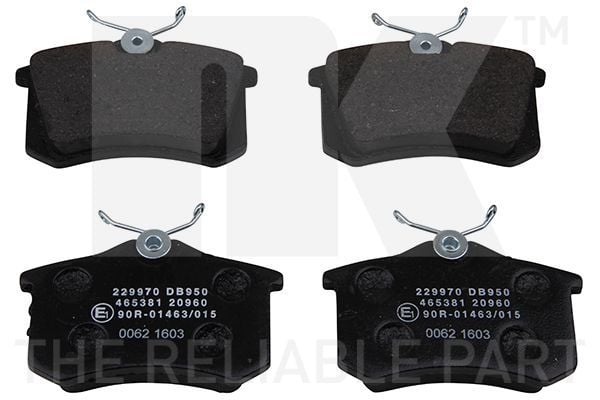 Volkswagen Golf5 Arka Fren Balatası Apatech Marka AP848-1J0698451P