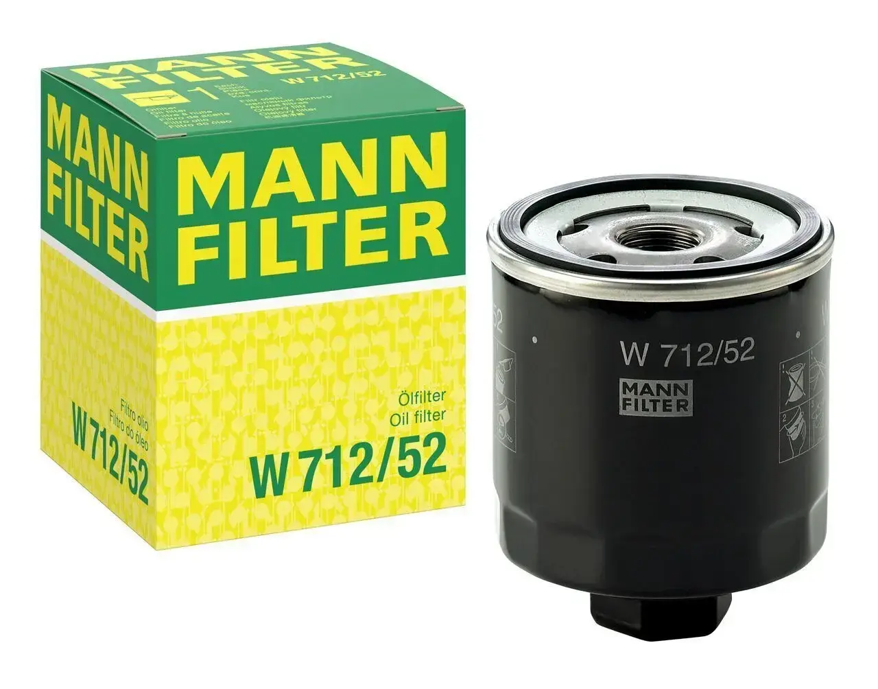 VW GOLF4 1.9 TDİ Yağ Filtresi MANN Marka W712/52